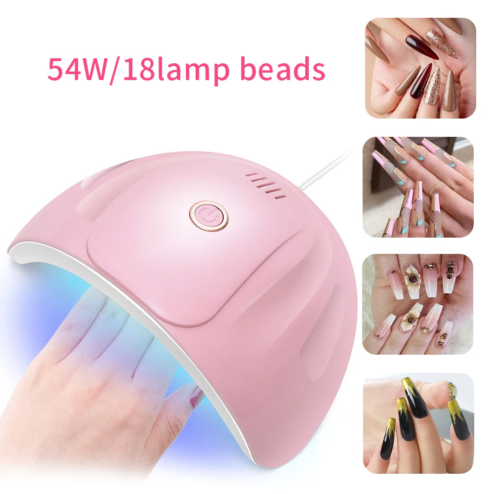 CNHIDS UV Nail Lamp Art Nail Dryer Automatic Sensor Portable LED Gel Nail Dryer Professional Manicure Nail Equipment Tools