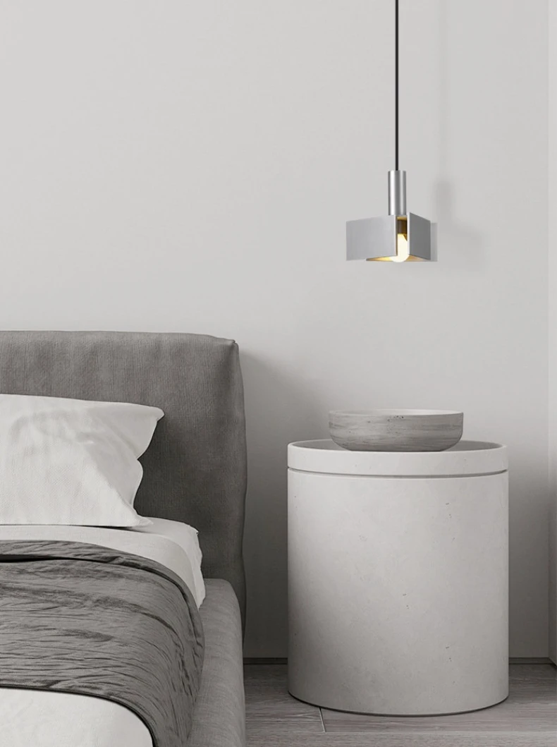 Designer Industrial Style Geometry Pendant Light Foyer Hallway Bedroom Bedside Pendant Lamp Restaurant Cafe Bauhaus Hanging Lamp