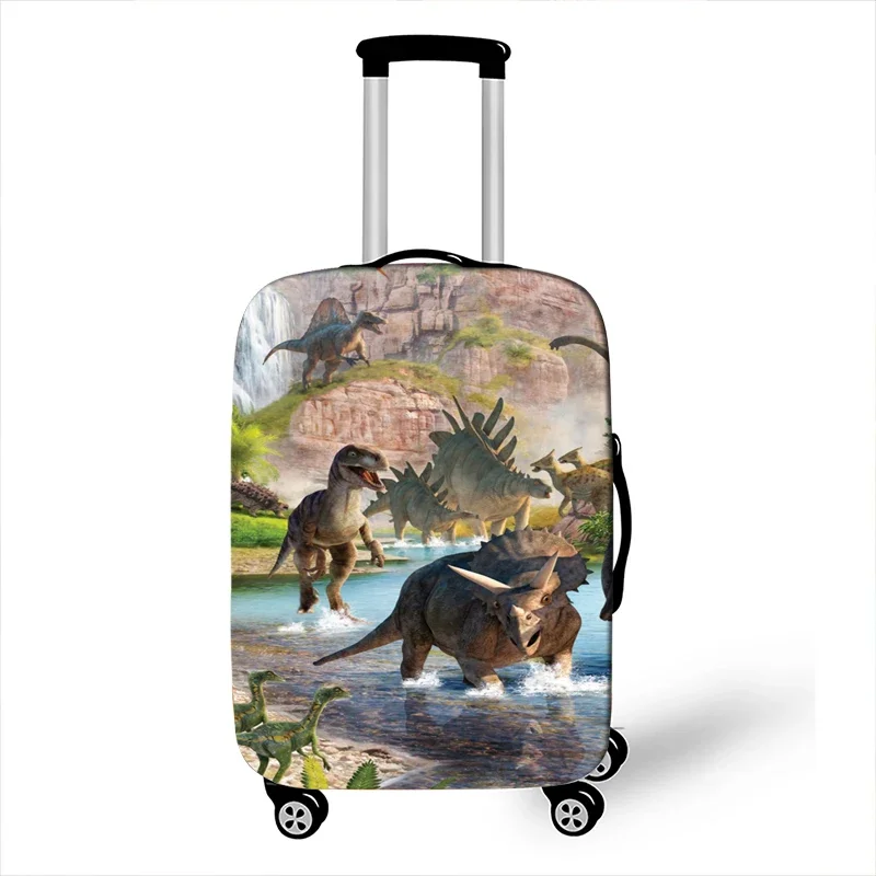 Ancient Reptiles Animal Dinosaur Luggage Cover Elastic Suitcase Protective Covers for Travel  Anti-dust Trolley Baggage Covers