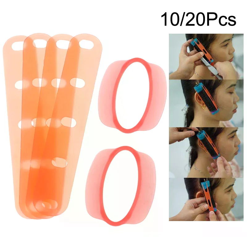 10/20pcs Perm Rubber Band Heat Resistant Traceless Digital Cold Rods Rubber Bands Elastic Hair Rings Hairpins