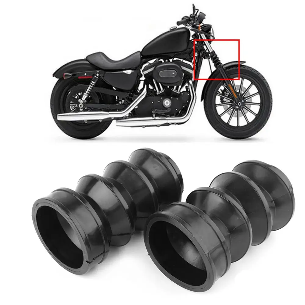 Motorcycle Fork Gaiters Boots For Iron 883 XL883N 2009-2013 & Sportster 1200 Custom XL1200C / Police XL1200CP 2011-2014 2pcs