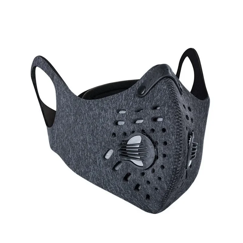 1PCS Motorcycle Face Mask with Filter Activated Carbon Mesh Cycling Half Facemask for Outdoor Sports Unisex Dust Reusable Masks