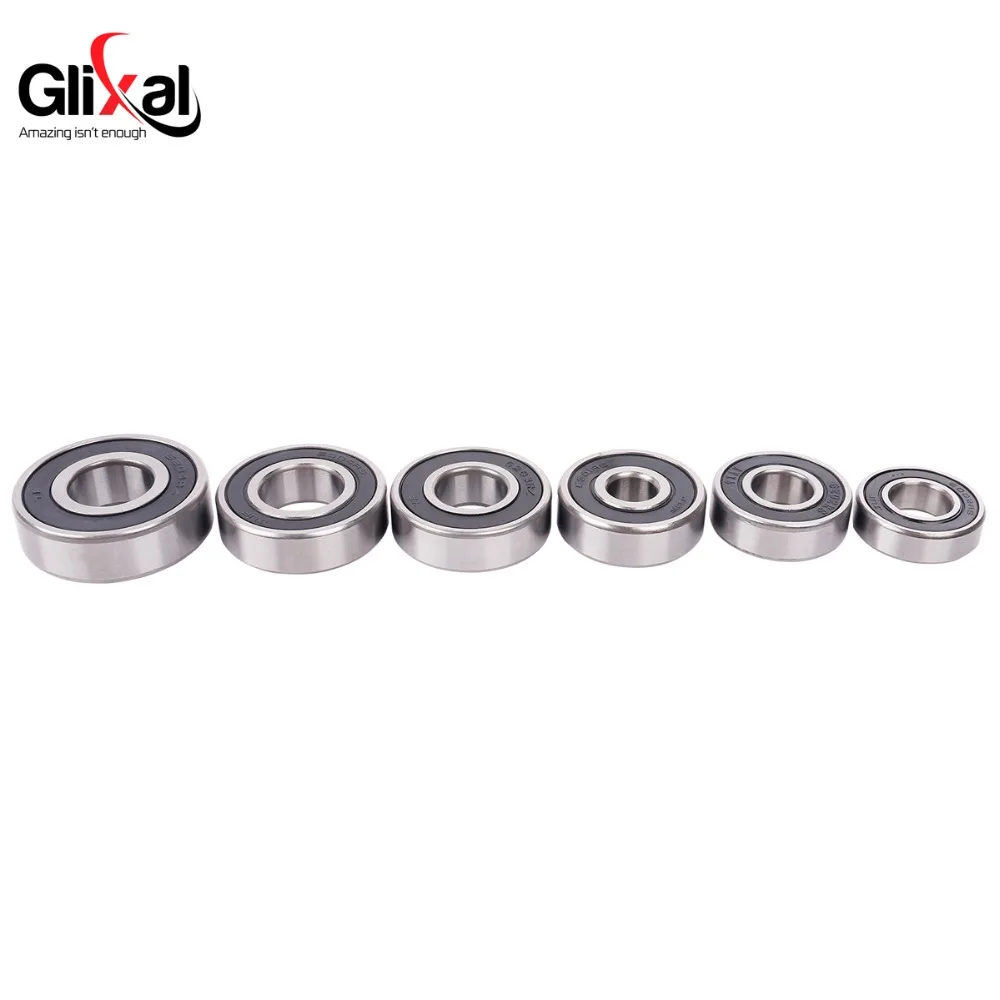 Glixal GY6 125cc 150cc Transmission Gearbox Bearing Set for Chinese 4-Stroke 152QMI 157QMJ Scooter Moped ATV Go-Kart