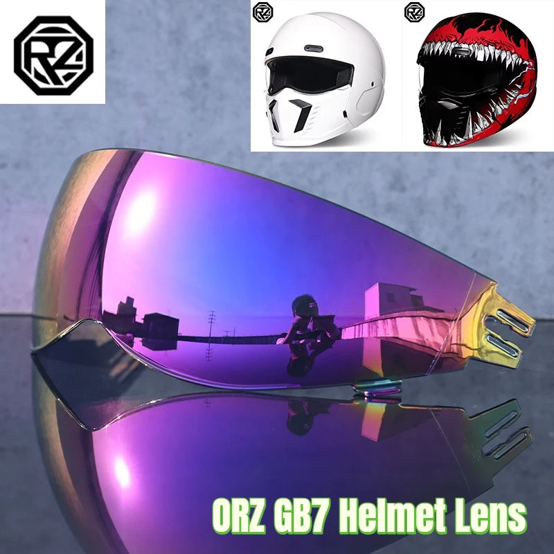 

ORZ GB7 Helmet Lens Night Vision HD Brown UV Protection Sun Shield Motorcycle Helmet Visor