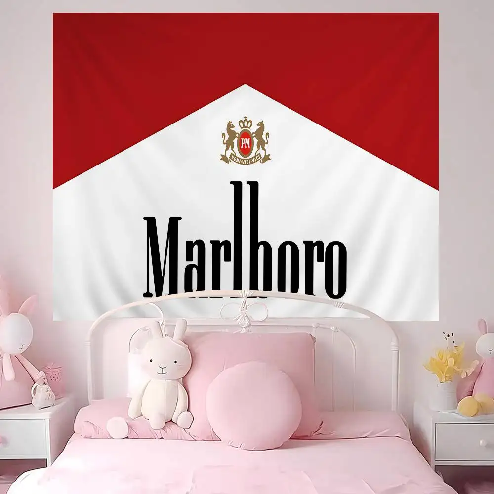Retro M-MarlboroS-S Hanging Bohemian Tapestry Hanging Tarot Hippie Wall Rugs Dorm Wall Hanging Home Decor