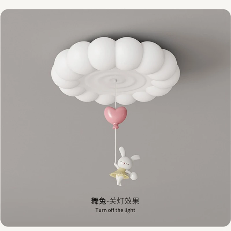 Cream Style French Ceiling Light Eye Protection Light Creative and Simple Bedroom Children's Room Decoration Lighting Fixtures