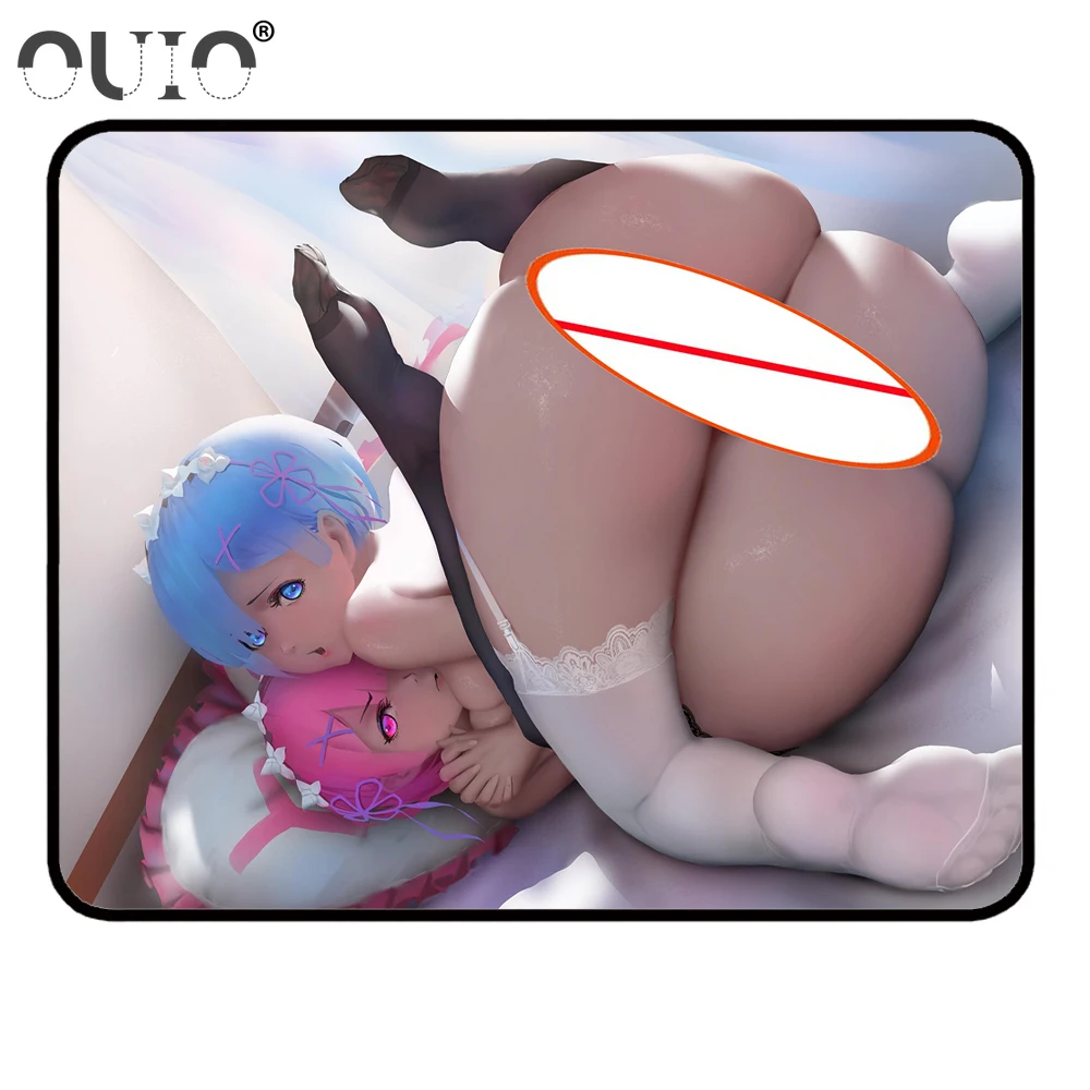 ReZERO -Starting Life In Another World Sexy Small Mouse Pad Sexy Girl Big Ass Big Tits Mat Table Mat PC Mousepads with Lock Edge