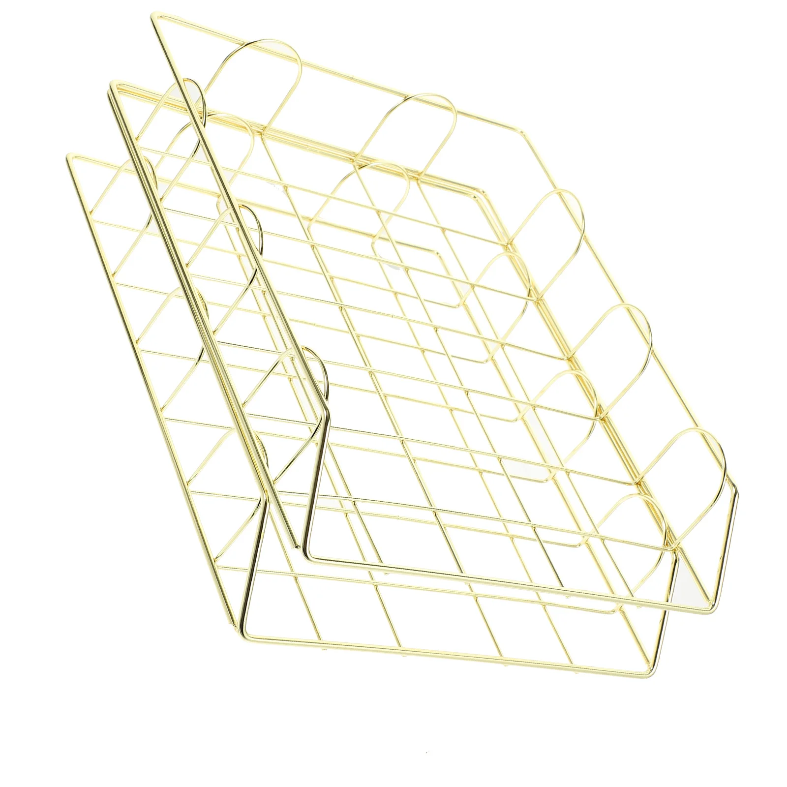 2pcs Metal File Organizer For Desk Document Holder Storage Basket Office Organization Paper Tray Mesh Folder Stand Black Desktop