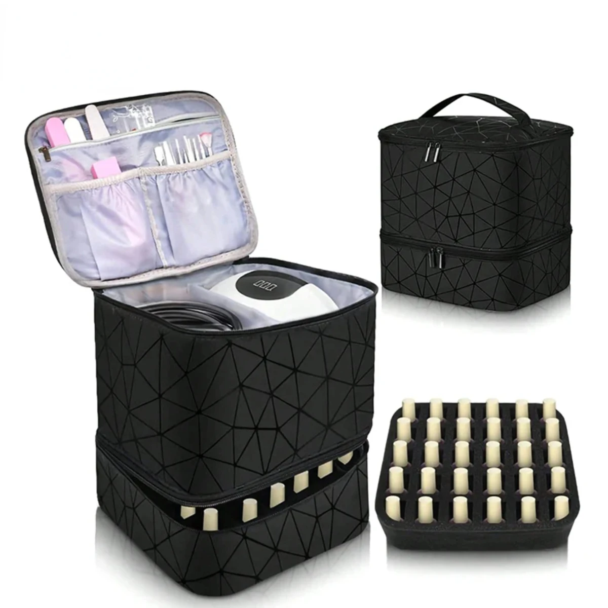 

Double Layer Lattice Can Accommodate Bracket Lamp Nail Polish Instrument