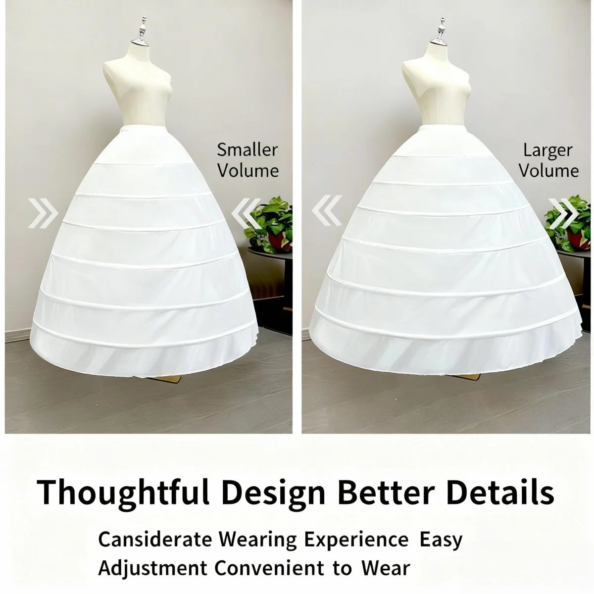 Wedding dress support 6steel enlarged six layer super large canopy performance dress flower wedding adjustable canopy underskirt