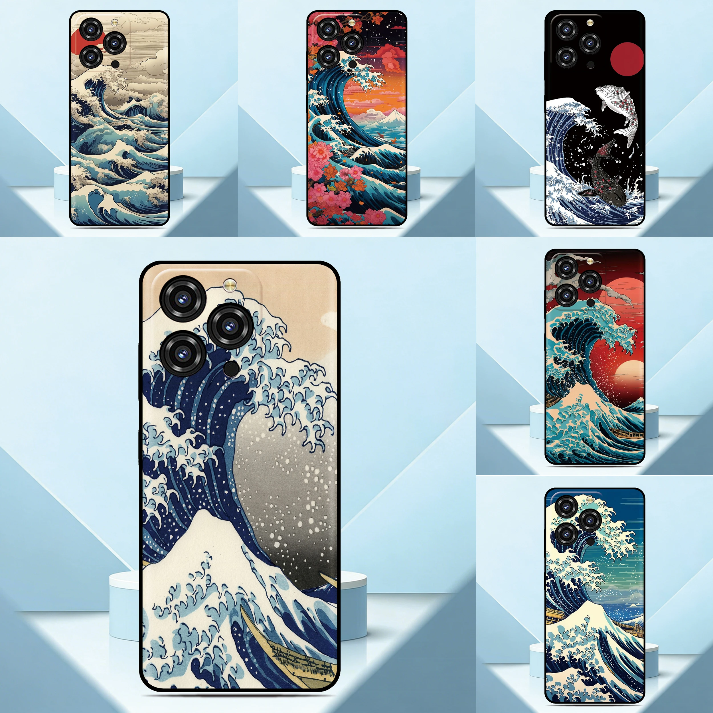 Wave off Kanagawa Phone Case For Ulefone Note 20 19 18 Ultra 10 12 13 14 15 16 17 Pro 13P 12P 11P 10P Custom Picture Back Cover