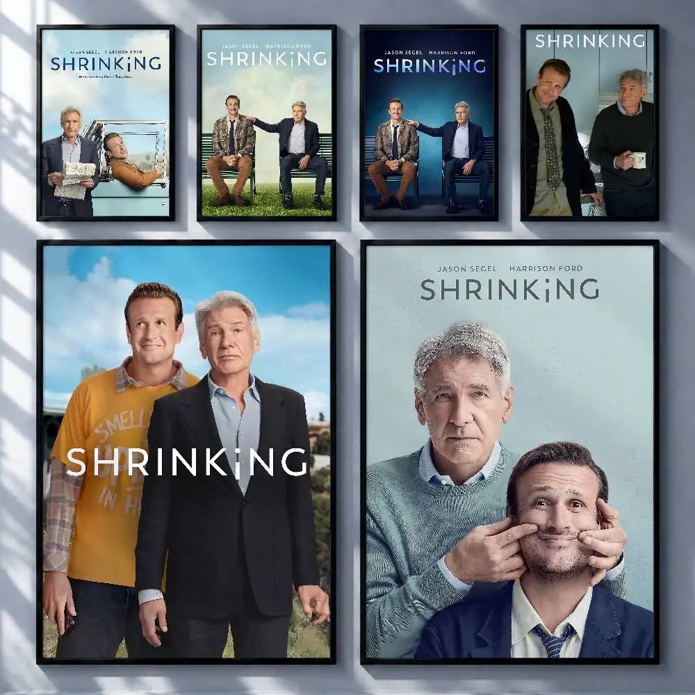 Trending TV Series Shrinking Posters Premium Self-Adhesive No Residue Wall Sticker for Home Office Bar Decor