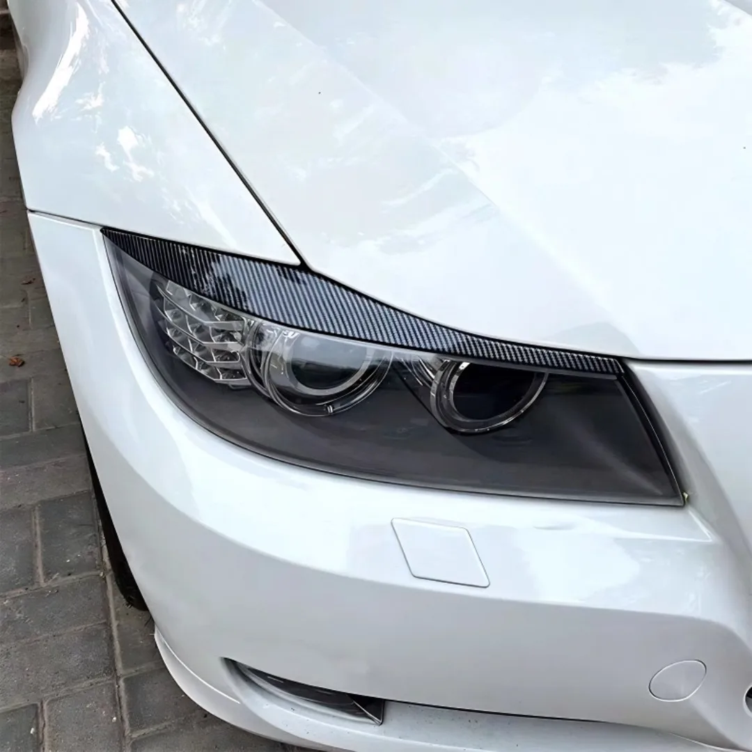 Front Headlight Garnish Strip Eyebrow Cover Trim For BMW 3-Series E90 E91 318i 320i 330i 325i 335i 320d 335d Tuning Accessories