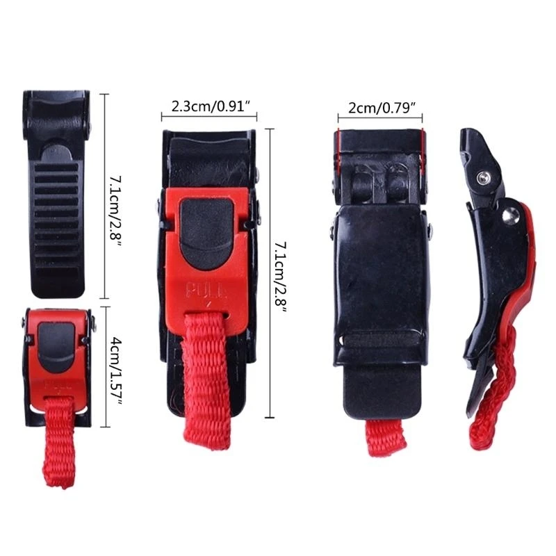 Motorcycle Helmet Chin Strap Speed Sewing Clip 10 Speed Quick Release Buckle image 6