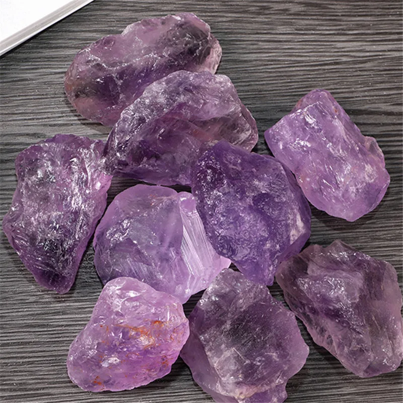 1pc Natural Purple Amethyst Raw Rough Stone Quartz Crystals Rock Healing Reiki Mineral Aquarium Home Room Decoration Fengshui