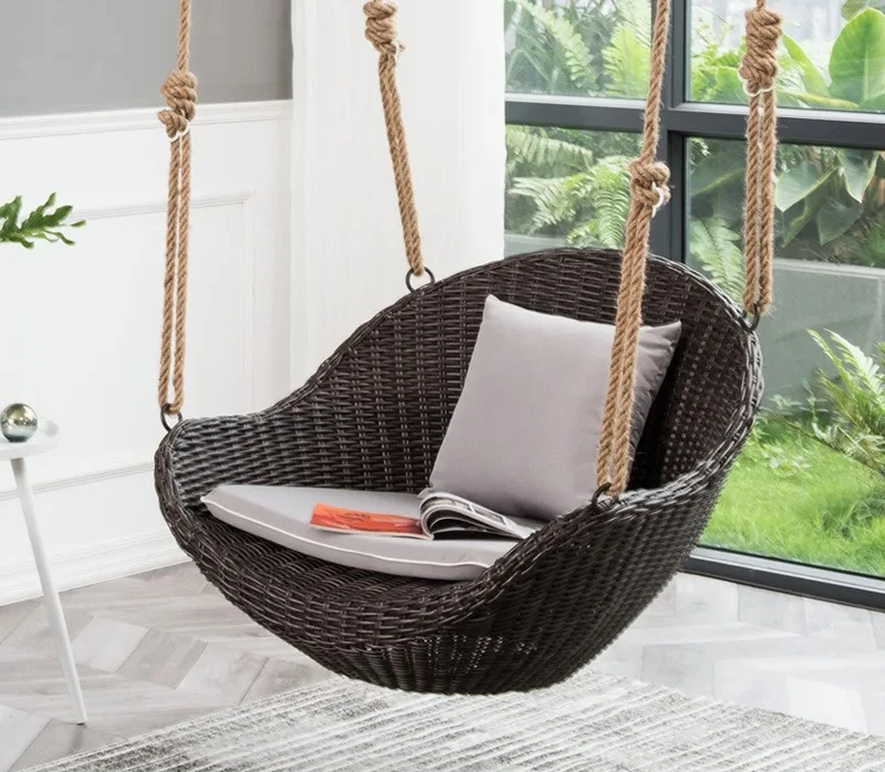 Customizable rattan chair indoor household hammock
