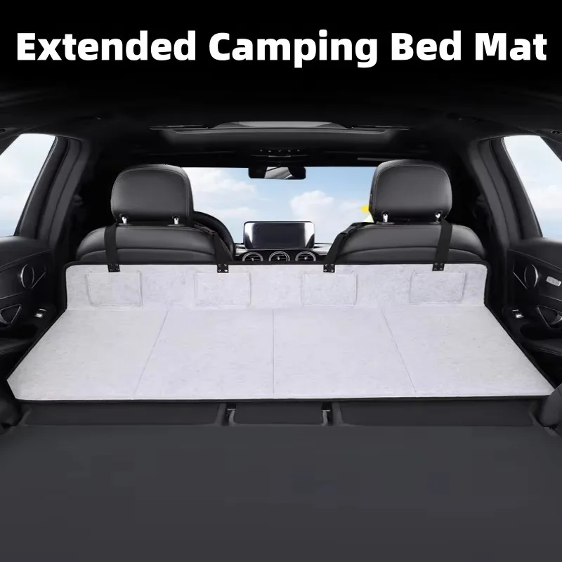 

Black/Gray For Tesla Model Y 3 Camping Mattress Guard Block Fill Felt Bed Travel Sleeping Bed Trunk Extension Plate For Suv Car
