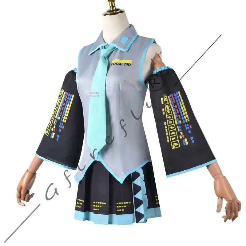 2025 aaa 캐릭터 퍼포먼스 하츠네 미쿠 애니메이션 의상 코스프레 의상 JK 스커트 동일 세트 스티커 선물