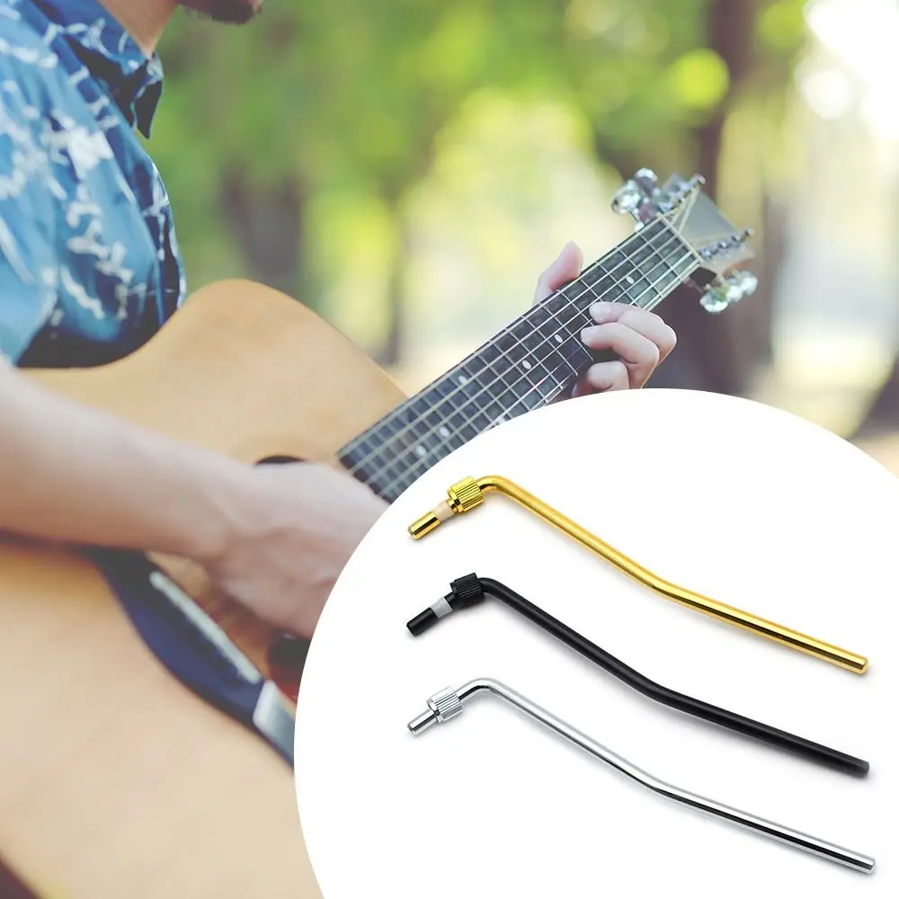 6mm Guitar Tremolo Arm Guitar Parts & Accessories Black Silver Gold Guitar Bridge Crank Handle Reliable Practical