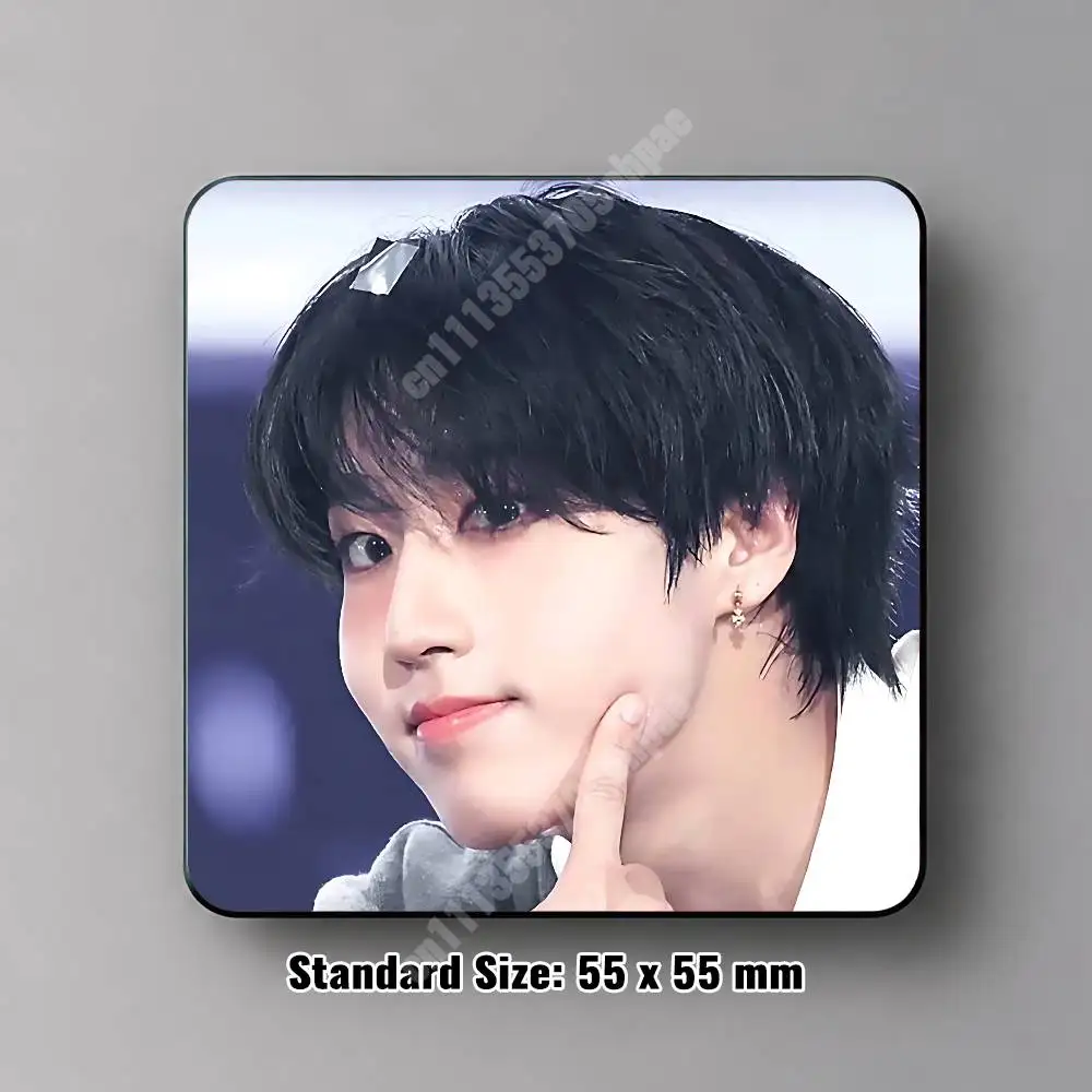 H-Han J-Jisung Squirrel HAN Magnetic Sticker Reusable Fridge Decal for Metal Surfaces Magnet Marker