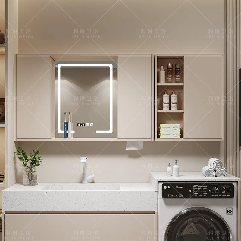 Bathroom Cabinet Toilet Phoenix Water Mirror Invisible Built-in Folding Push-Pull Hidden Separate Smart Mirror Cabinet