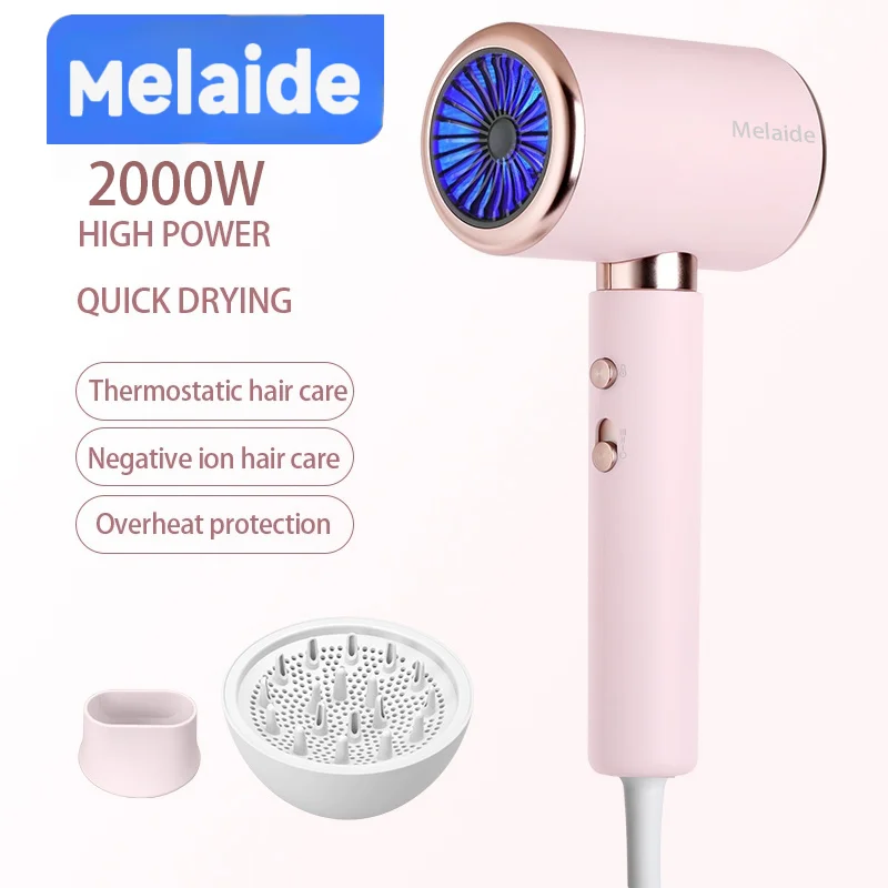 

2000W 5th Gear Professional Hair Dryer Negative Lonic Blow Dryer Hot Cold Wind Air Brush Hairdryer Strong PowerDryer Salon Tool