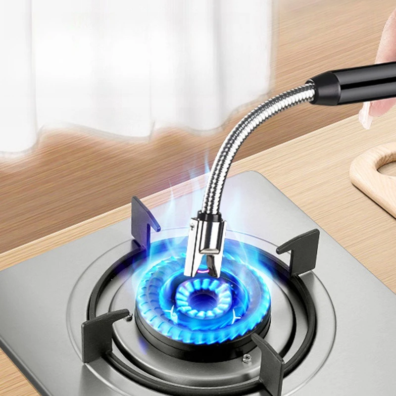 Accenditore da cucina USB con interfaccia Tpe-c all'ingrosso del produttore, pistola di accensione a impulsi ad arco antivento con accendino ricaricabile