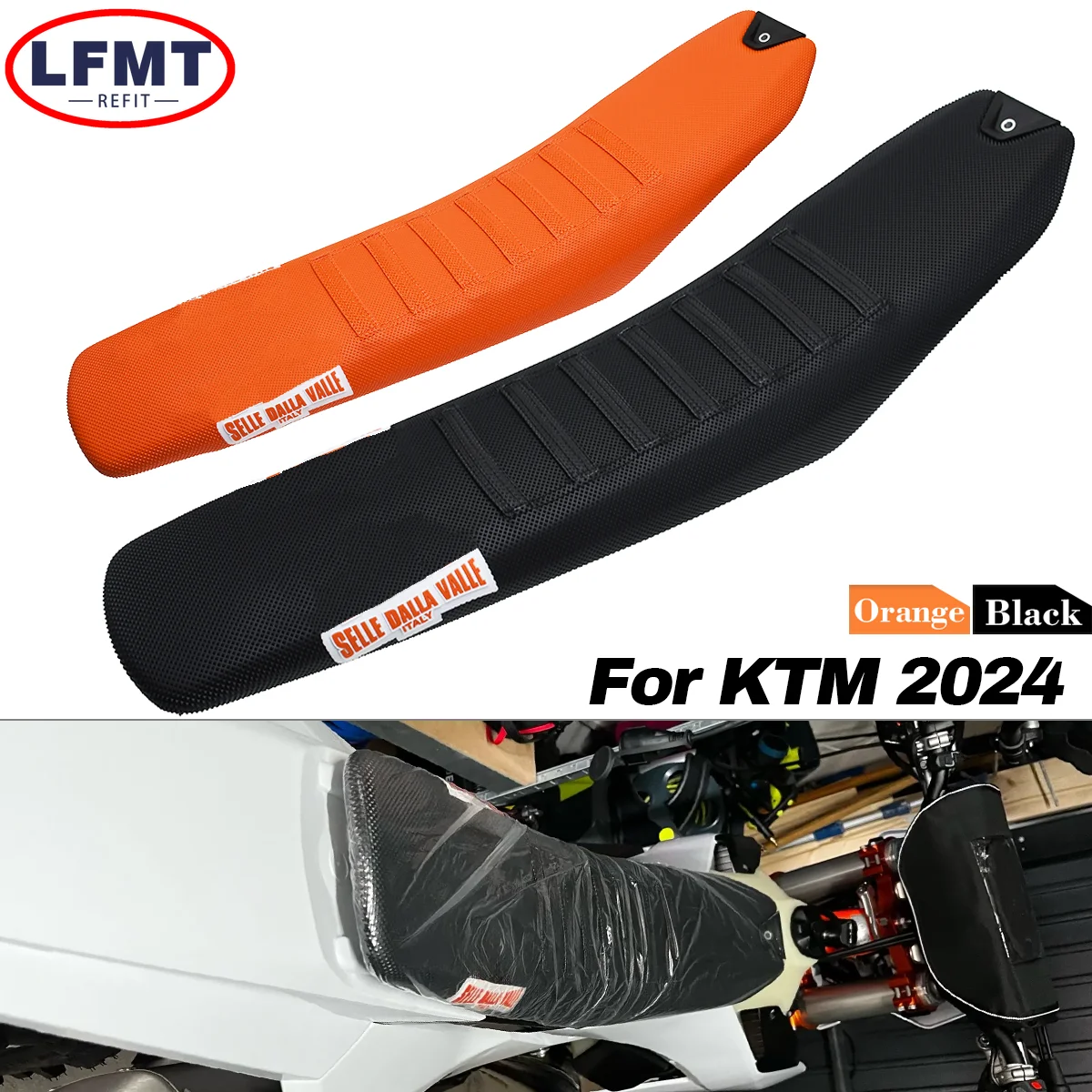 Motorcycle Seat Cushion 30mm Lower Than Original Height Pit Bike Saddle For KTM EXC EXCF SX SXF XC XCF XCW 2023-2025 Dirt Bike