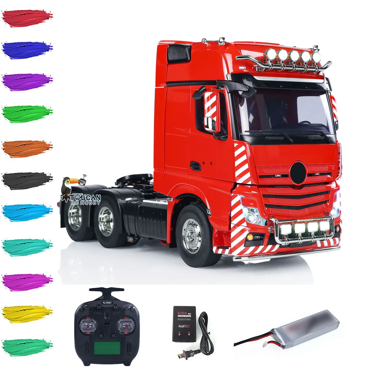 New TAMIYAYA 56348 1/14 3363 6x4 RC Tractor Truck RTR Lorry Car With Sound Light System ST8 Radio Battery Charger Toy