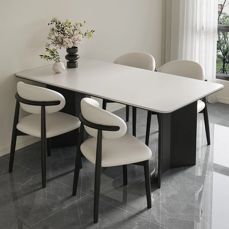 

Customizable table and chair combination rectangular modern simple household size apartment