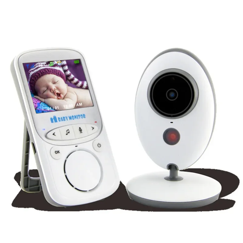 2,4-calowa bezprzewodowa niania wideo z dźwiękiem Kamera bezpieczeństwa dla niani nocnej Kamera monitorująca temperaturę Walkie Talkie