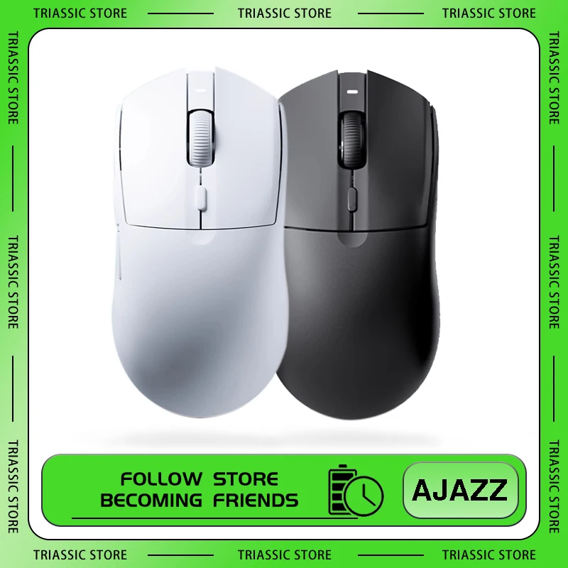 

Ajazz AJ139Pro 4k Wireless Gaming Mouse Dual-mode 2.4G Wireless Lightweight PAW3395 4000HZ 700mAh Battery Ergonomic Office Mouse