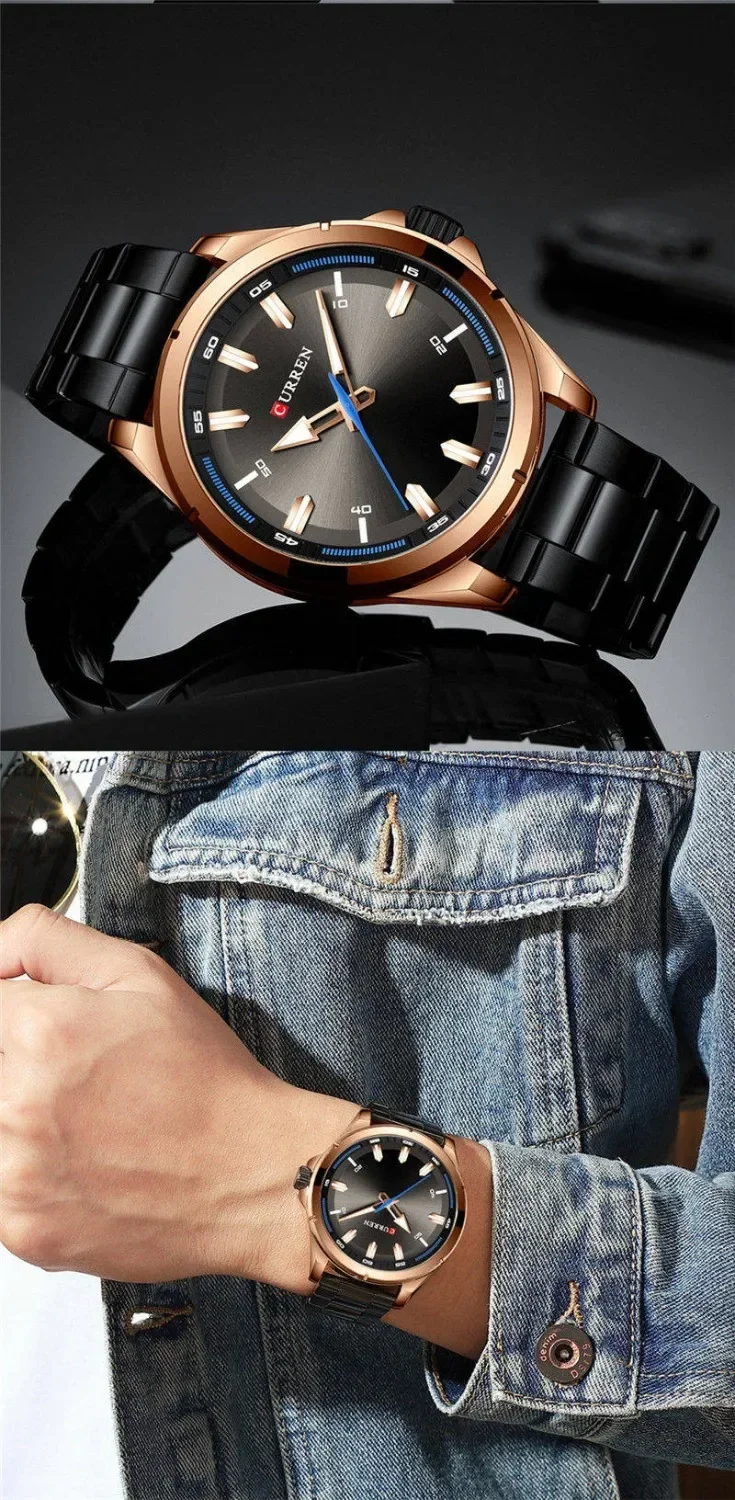 CURREN Men Watch M8320 Luxury Waterproof Military Army Male Clock Sport Stainless Steel Wristwatch relogio masculino 8320