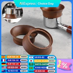 51/58mm Coffee Dosing Cup Walnut wood Espresso Dosing Funnel Brewing Bowl Portafilter Dosing Ring Coffee Accessories