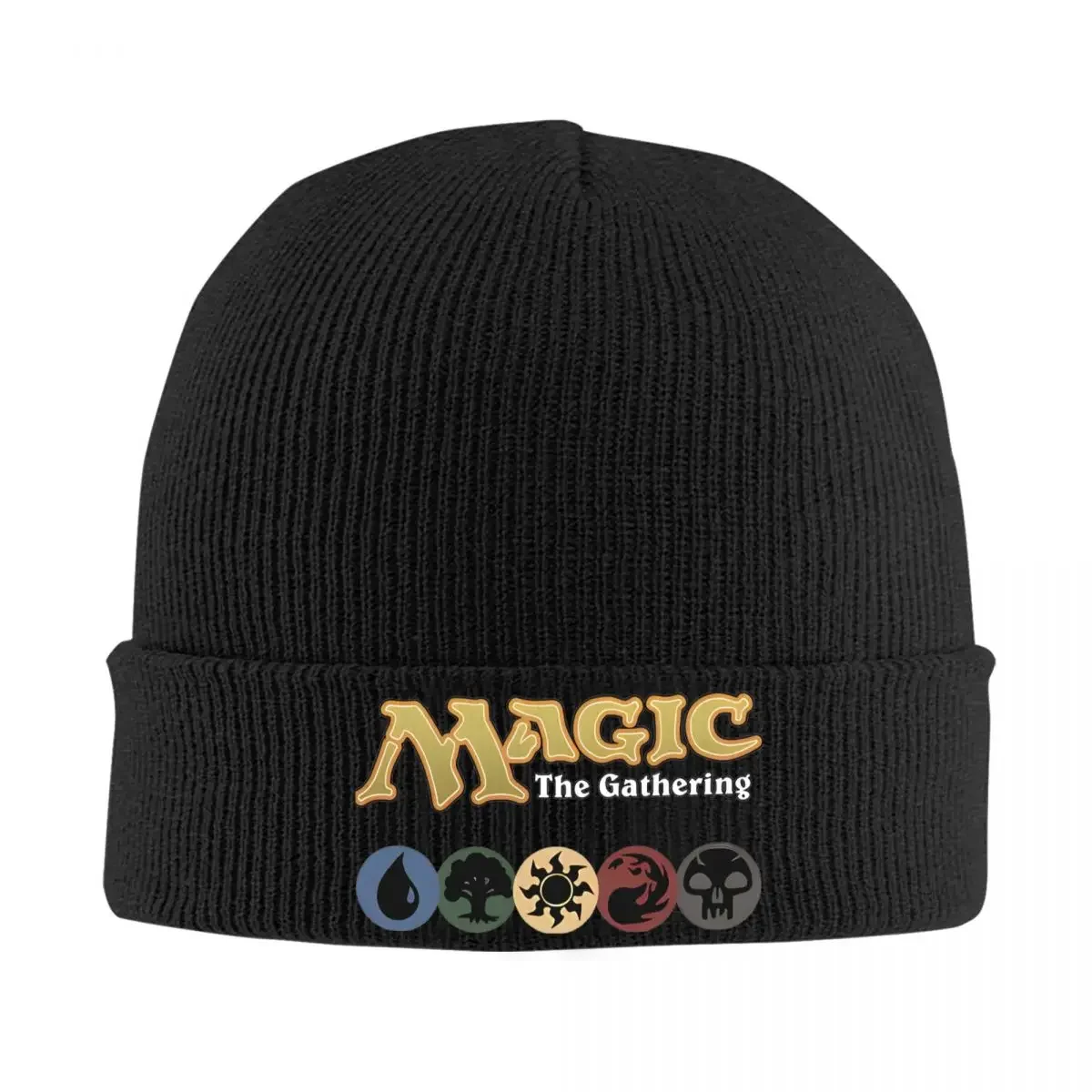 Magic Games Gathering MTG Knitted Hat Women's Men's Skullies Beanies Autumn Winter Hip Hop Hat Acrylic Card Games Casual Cap