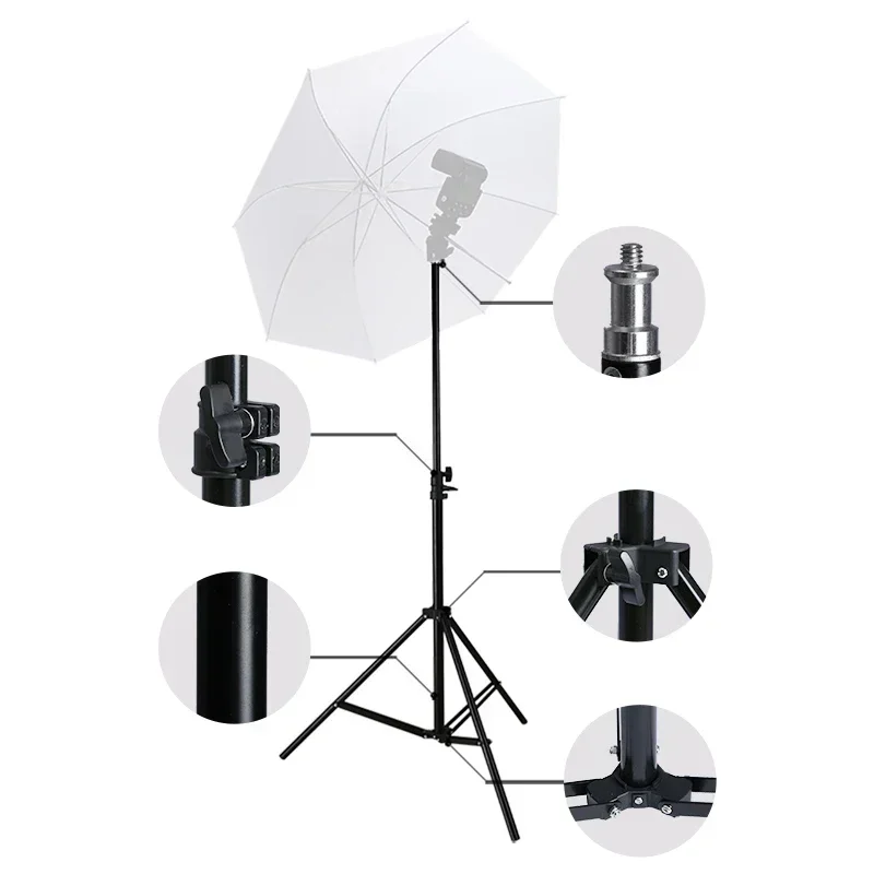 Trépied SH pour téléphone portable, style Phone 12, perche à selfie réglable, support lumineux, tête à vis 1/4 pour flashs de studio photo, photographie