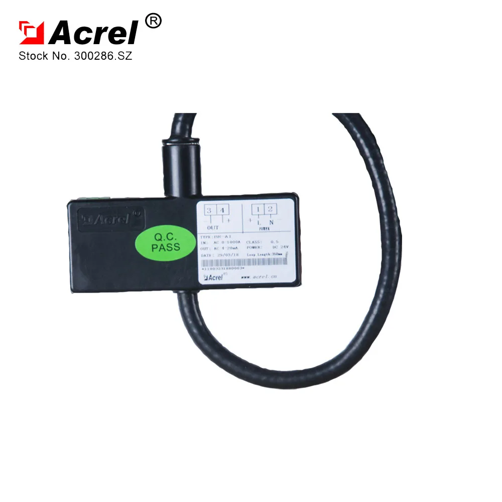 BR-AI Rogowski Coil Current Transducer Input AC0-20000A Output 4-20mA With Energy Meters