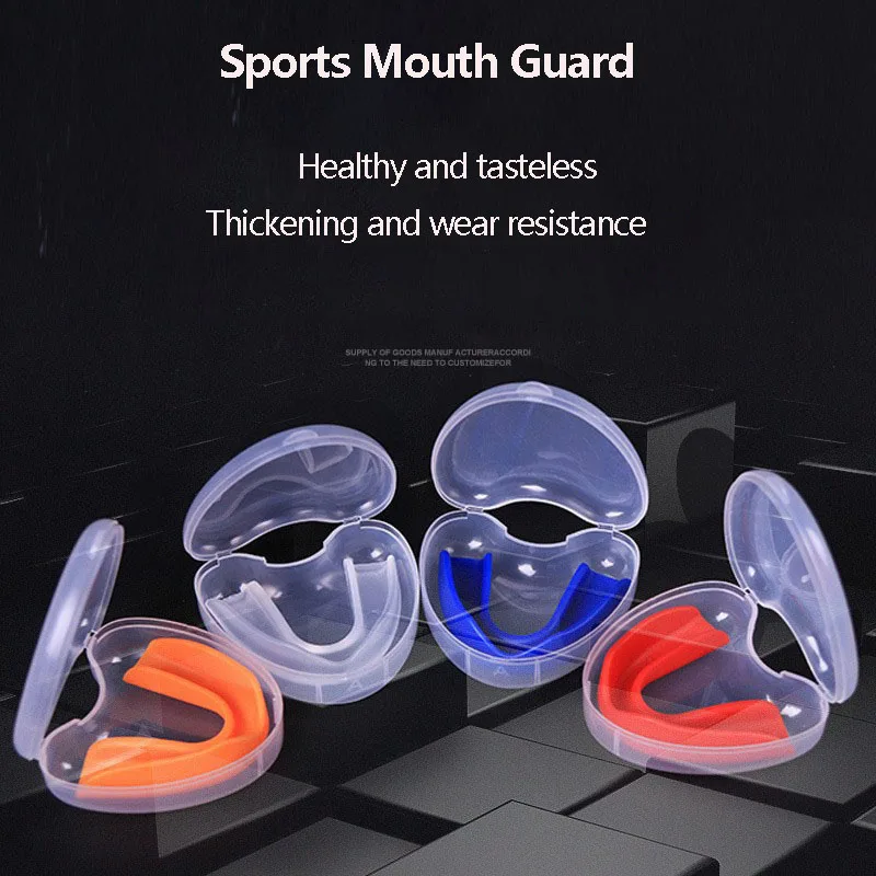 2Pcs Sports Mouth Guard Boxing Basketball Rugby Karate EVA Teeth Protector Adult Kids Mouthguard Tooth Brace Protection With Box