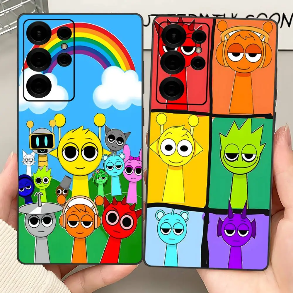 Game Sprunki Phone Case For Samsung S 24 fe 25 Ultra plus 20 lite 21 30 22 23 24 22 Ultra 5G Fundas view 3