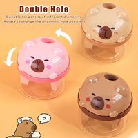 1PC New Capybara Shape Pencil Sharpener Mini Manual Pencil Sharpening Tool Portable Pencil Parer School Office Supplies