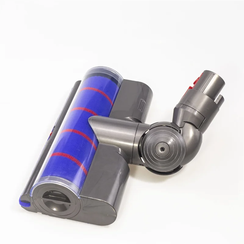 หัวแปรงลูกกลิ้งไฟฟ้าแบบนุ่มพร้อมปุ่มสวิทช์สําหรับ Dyson V7 V8 V10 V11 V15 สิ่งที่แนบมาสูญญากาศพร้อมไฟ LED สีเขียว HOT!