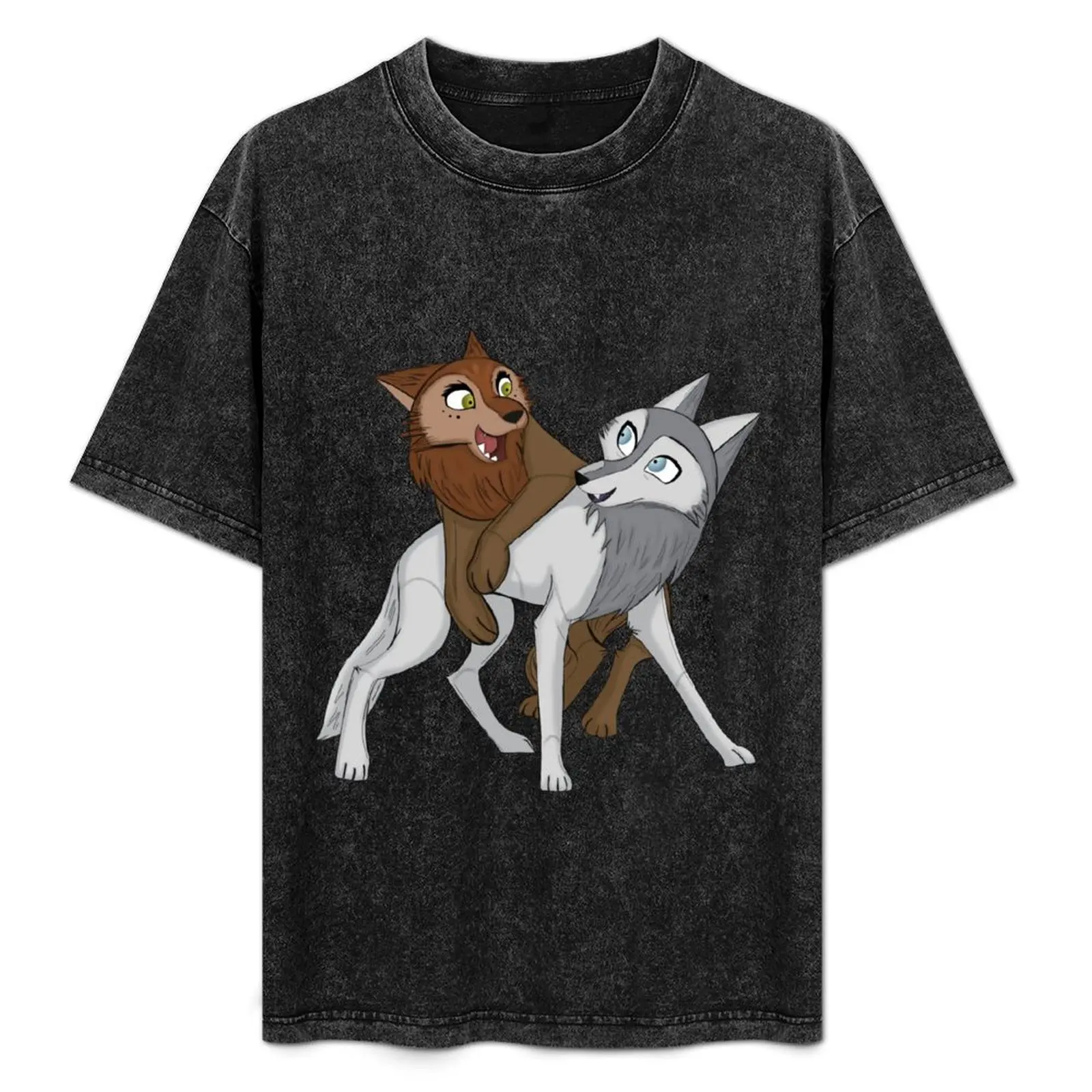 

Robyn & Mebh - Wolfwalkers T-Shirt Vintage Print Crew Neck Tee