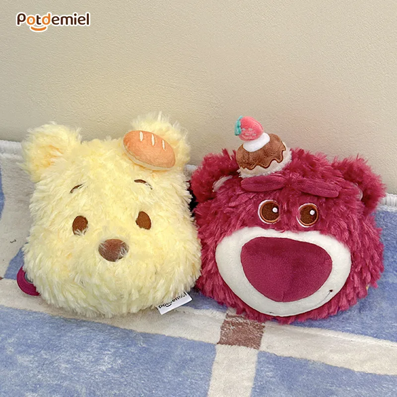 Nuevo y Original Bolso Bandolera de Peluche de Winnie the Pooh de Disney, Monedero de Dibujos Animados, Porta Tarjetas, Portátil, para Niñas, Regalo de Cumpleaños, en Stock