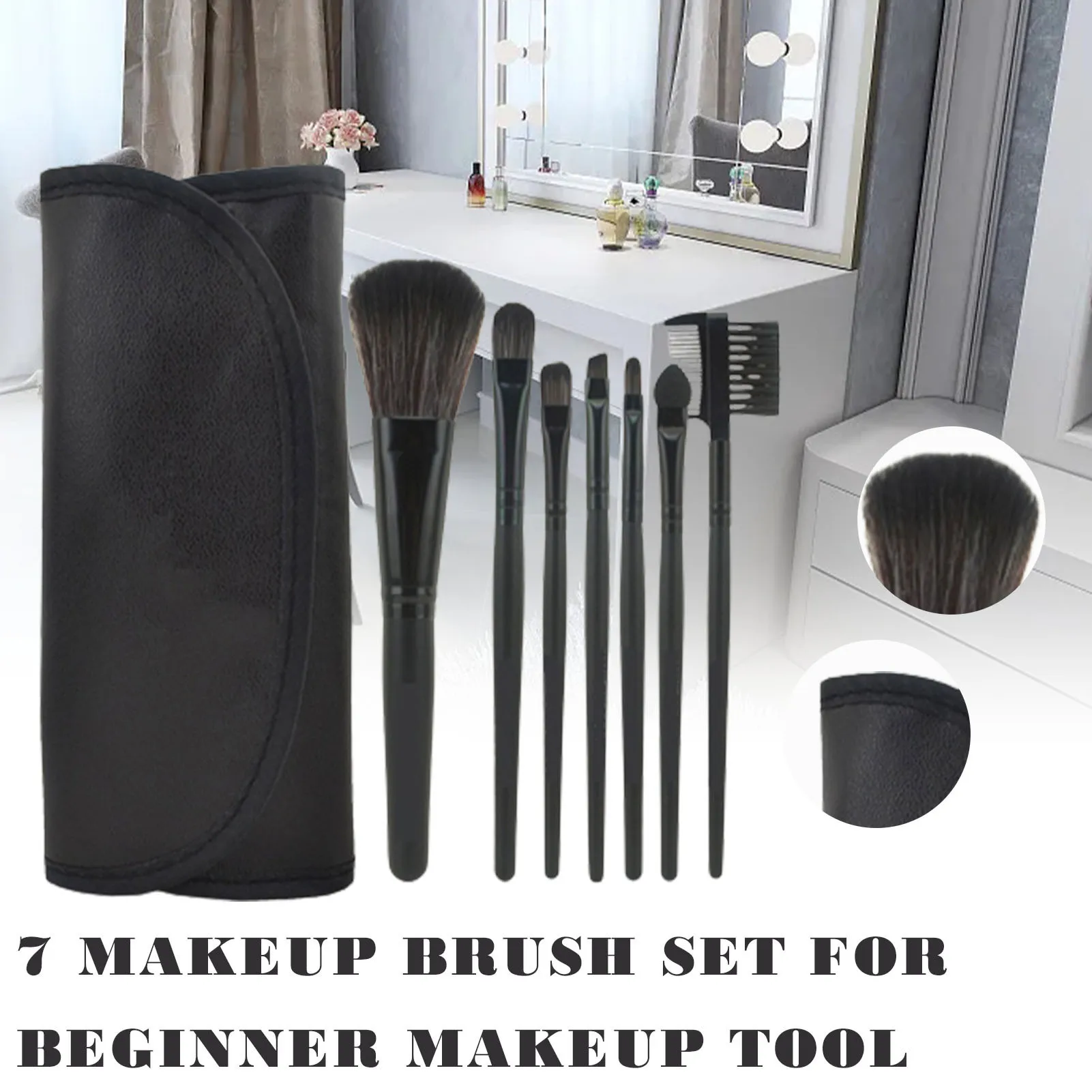 7 Stuks Draagbare Make-Up Borstel Set Gemakkelijk Schoon Te Maken 5 Kleuren Make-Up Borstels Voor Make-Up Verzorging Tools Tue88