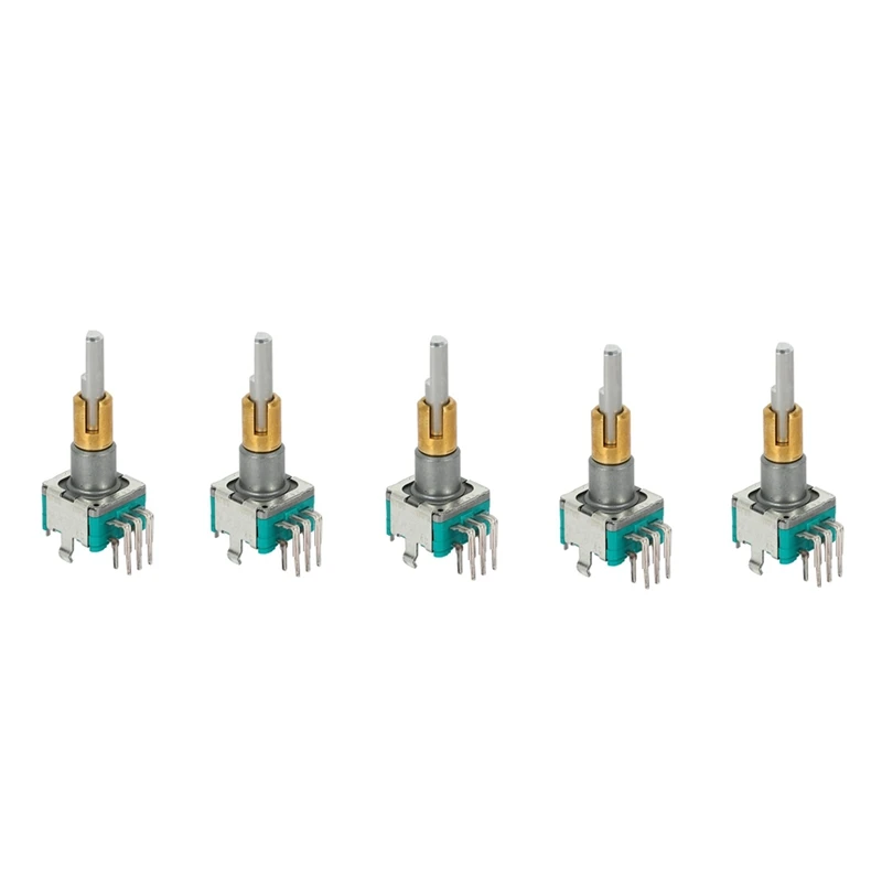 

5PCS EC11EBB24C03 Dual Axis Encoder with Switch 30 Positioning Number 15 Pulse Point Handle 25mm