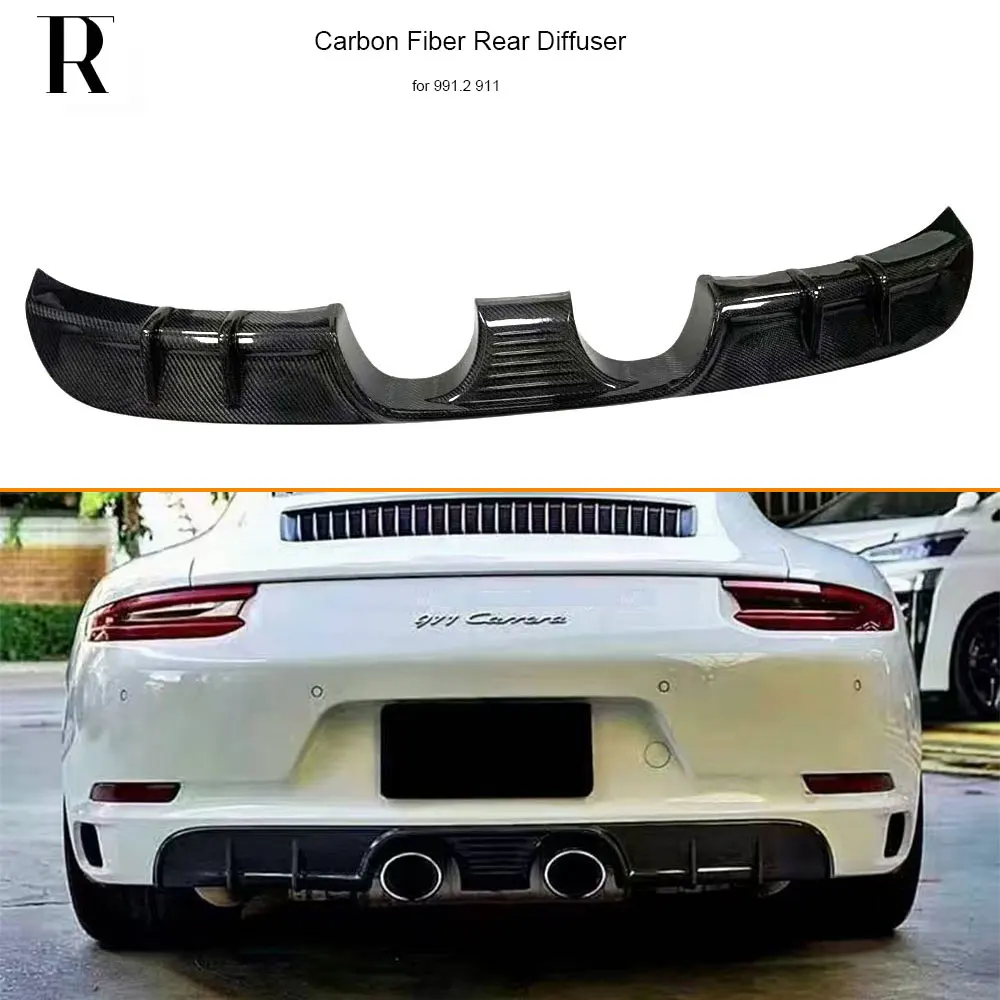 

Карбоновый задний диффузор-сплиттер для Porsche 911.2 991 Carrera и Carrera S 2016-2019