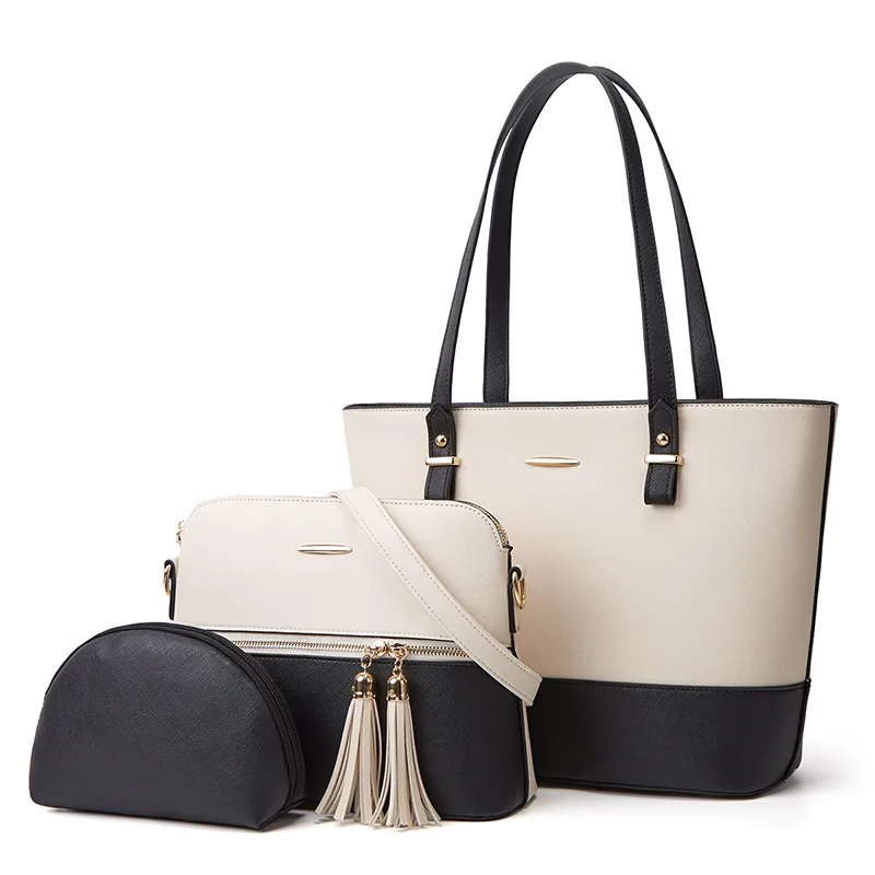 

3 Pcs Bag Composite Bags Madam Pure Color Card Holders Envelope Cross-body Bag and Tote Bags Set Handbags Designer Bag Purse