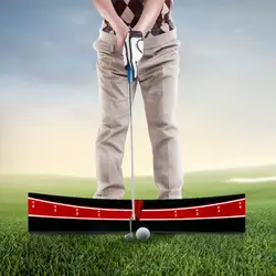 Dispositivo de práctica de putting de Golf, placa guía de trayectoria de Putting, ajustable, Ayuda de entrenamiento de arco Putter de Golf, equilibrador de trayectoria