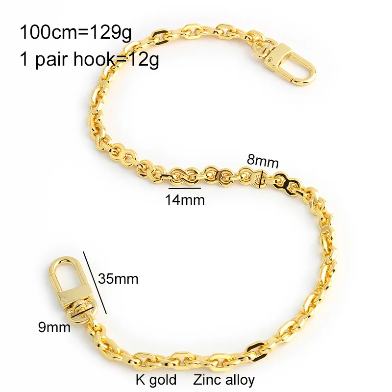 Bag Chain Accessories Bag With Hook Buckle Belt Hardware Handbag Belt Metal Alloy Wallet Chain Ladies Bag Wholesale Strap Chain