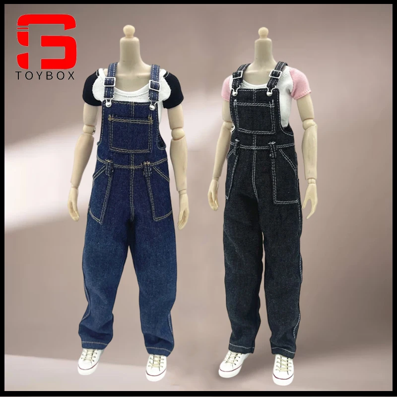 

1/6 Scale Female Short Sleeve Jumpsuit Clothes Model fit 12 Inch Solider Action Figure Body Dolls